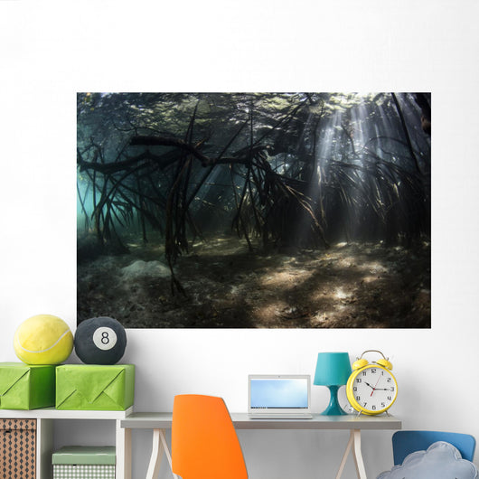 Bright Sunbeams Filter Landscape Wall Decal
