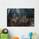 Pair Hell's Fire Anemones Sunbeams Wall Decal