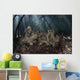 Pair Hell's Fire Anemones Sunbeams Wall Decal