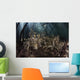 Pair Hell's Fire Anemones Wall Decal