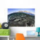 Beautiful and Fragile Coral Distant Mountains Wall Decal