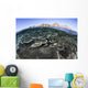 Beautiful and Fragile Coral Distant Mountains Wall Decal