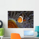 False Clownfish Swims Face Wall Decal