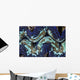 Detail Colorful Giant Clam Blue Wall Decal