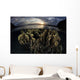 Beautiful Set Corals Grows Sunset Wall Decal