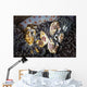 Pair Porcelain Crabs Cling Wall Decal