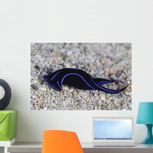 Blue Velvet Head Shield Horizontal Wall Decal