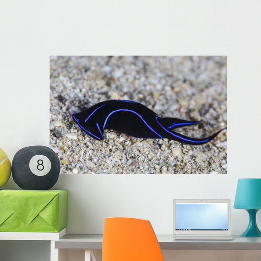 Blue Velvet Head Shield Horizontal Wall Decal