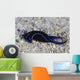Blue Velvet Head Shield Horizontal Wall Decal