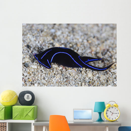 Blue Velvet Head Shield Horizontal Wall Decal