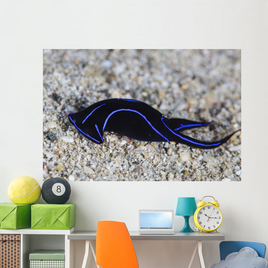Blue Velvet Head Shield Horizontal Wall Decal