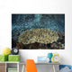 School Blue-green Damselfish Swimming Wall Decal