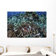 Blue-green Damselfish School around Wall Decal