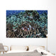 Blue-green Damselfish School around Wall Decal