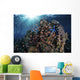 Reef Fish Swimming Light Rays Wall Decal
