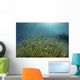 Blue-green Damselfish Large School Wall Decal