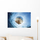 White-spotted Jellyfish Drifts Strong near Surface Wall Decal