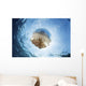 White-spotted Jellyfish Drifts Strong near Surface Wall Decal