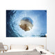 White-spotted Jellyfish Drifts Strong near Surface Wall Decal