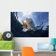 White-spotted Jellyfish Drifts with Fish Wall Decal