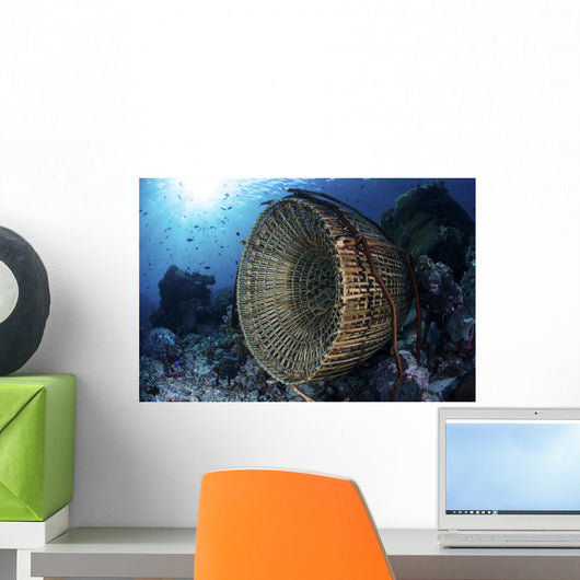 Traditional Fish Trap Made Side Wall Decal