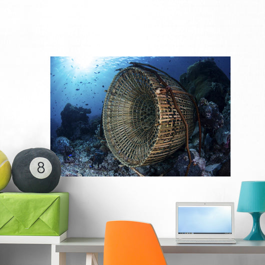 Traditional Fish Trap Made Side Wall Decal