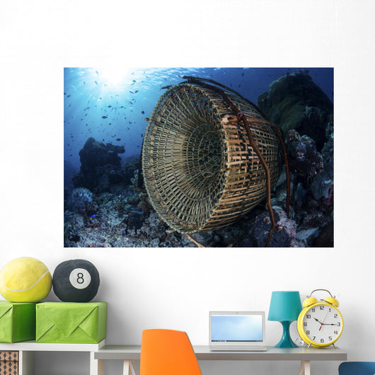 Traditional Fish Trap Made Side Wall Decal