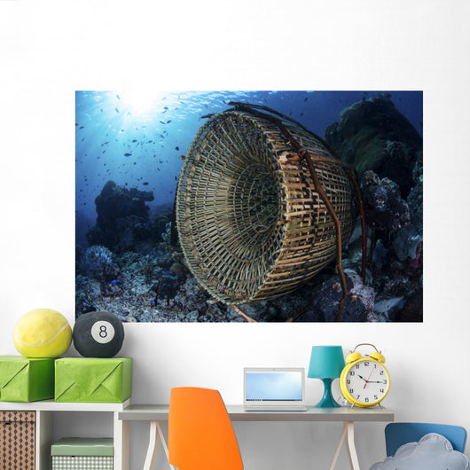 Traditional Fish Trap Made Side Wall Decal