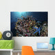 Colorful Reef Fish Swim Dark Wall Decal