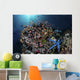 Colorful Reef Fish Swim Dark Wall Decal