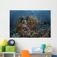 Reef Fish Swimming Strong Schooling Wall Decal