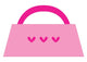 Pink Girly Purse Wall Decal