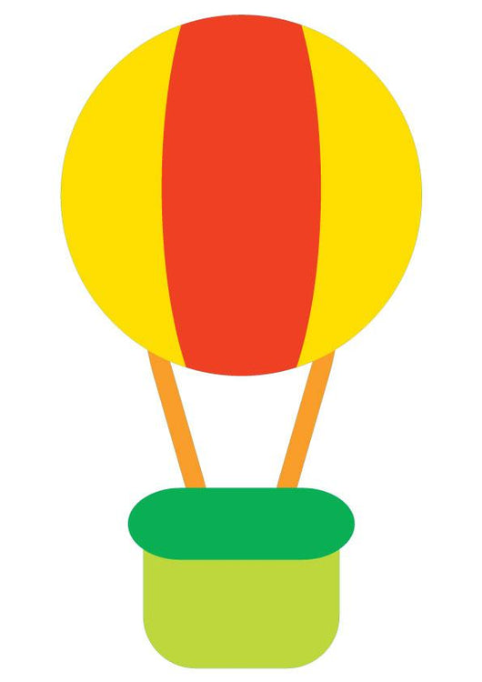 Hot Air Balloon Basket Wall Decal