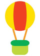 Hot Air Balloon Basket Wall Decal