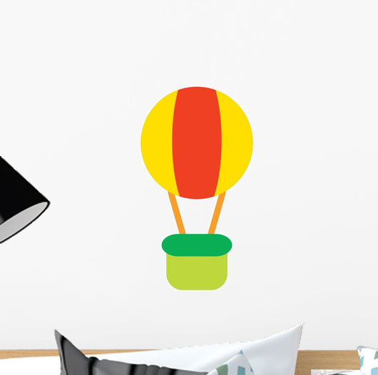Hot Air Balloon Basket Wall Decal