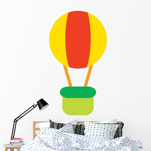 Hot Air Balloon Basket Wall Decal