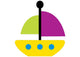 Cute Sail Boat Wall Decal