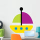 Cute Sail Boat Wall Decal