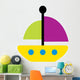 Cute Sail Boat Wall Decal