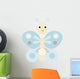 Blue Butterfly Wall Decal