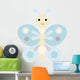 Blue Butterfly Wall Decal
