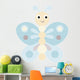 Blue Butterfly Wall Decal