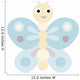 Blue Butterfly Wall Decal