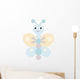 Blue butterfly Wall Decal