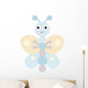 Blue butterfly Wall Decal