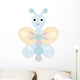 Blue butterfly Wall Decal
