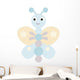 Blue butterfly Wall Decal