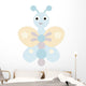 Blue butterfly Wall Decal