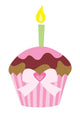 Cute Pink Cup Cake Wall Decal