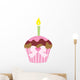 Cute Pink Cup Cake Wall Decal
